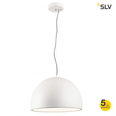 Lampy-sufitowe - biała wisząca lampa sufitowa bela 40 led 3000k 1350lm slv 