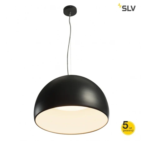 Lampy-sufitowe - wisząca lampa sufitowa led bela 40 led czarna/biała 3000k 1350lm slv 
