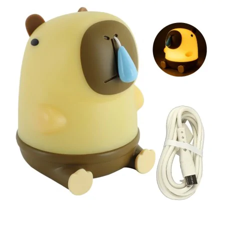 Oswietlenie-do-pokoju-dzieciecego - lampka nocna led dla dziecka świecąca kapibara smarkuś ideus 