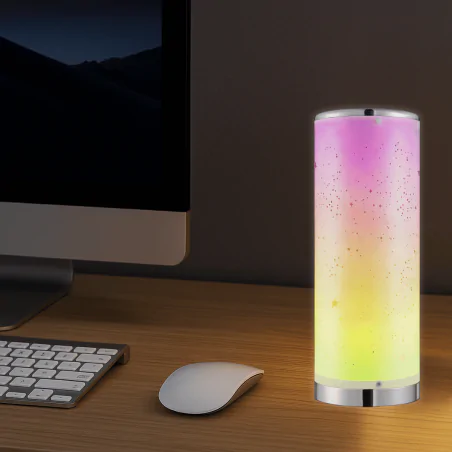 Lampki-nocne - lampka stołowa led nocna 5w sterowana pilotem 3000k+rgb stella 327499 polux-goldlux 