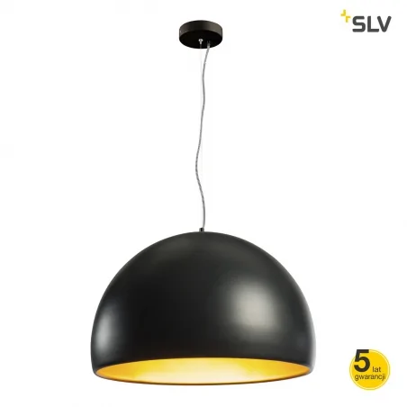 Lampy-sufitowe - nowoczesna lampa wisząca bela 60 led czarna/złota 3000k 1850lm slv 