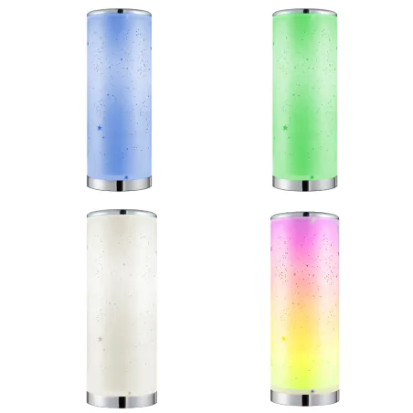 Lampki-nocne - lampka stołowa led nocna 5w sterowana pilotem 3000k+rgb stella 327499 polux-goldlux 