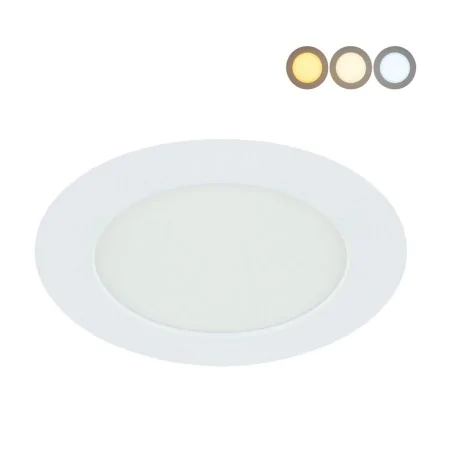 Plafony - oczko sufitowe led 5w do łazienki wpuszczane w sufit zmienna barwa ip54 wafel ideus 