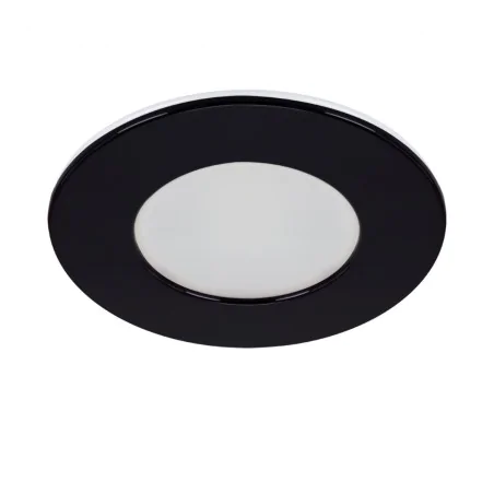 Oprawy-sufitowe-stale - czarne oświetlenie łazienkowe sufitowe oczko led 7w hermetyczne ip54 ewa ideus 