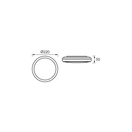 Plafony - 04794 lampa sufitowa led plafoniera z czujnikiem ruchu 18w 4000k denzel ideus 