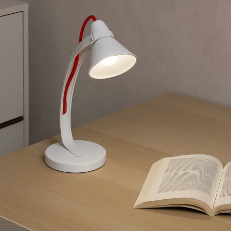 Lampki-biurkowe - lampka biurkowa led biała 2,4w neutralna 250lm z7501w george emos 