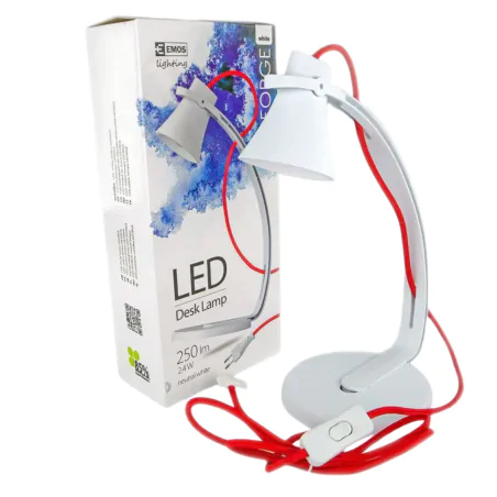 Lampki-biurkowe - lampka biurkowa led biała 2,4w neutralna 250lm z7501w george emos 