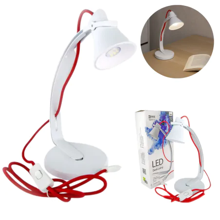Lampki-biurkowe - lampka biurkowa led biała 2,4w neutralna 250lm z7501w george emos 