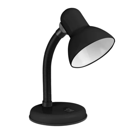 Lampki-biurkowe - lampka biurkowa klasyczna czarna z regulowanym ramieniem e27 dpm 