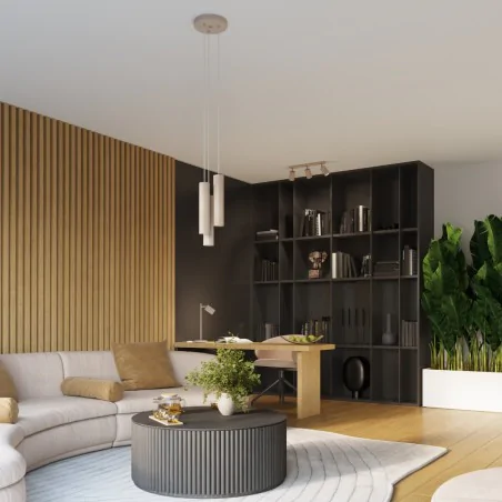 Kinkiety-do-salonu - kinkiet góra dół do salonu tuba karbon 30 taupe kawa z mlekiem sollux sl.1776 