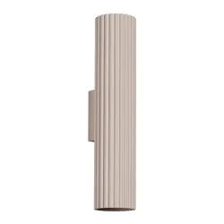 Kinkiety-do-salonu - kinkiet góra dół do salonu tuba karbon 30 taupe kawa z mlekiem sollux sl.1776