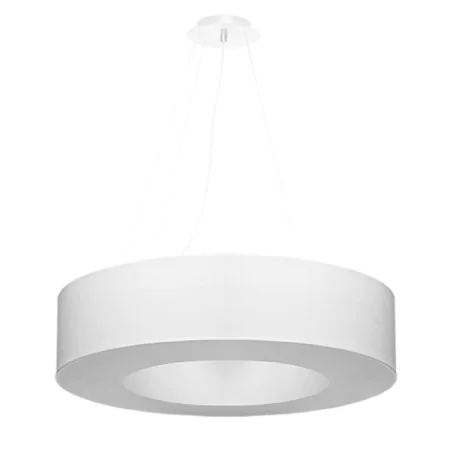 Lampy-sufitowe - żyrandol koło led nad stół lampa sufitowa  saturno 70 biały sollux sl.0751 