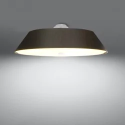 Plafony - plafon vega 60 czarny  duża plafoniera sufitowa sollux sl.0768 