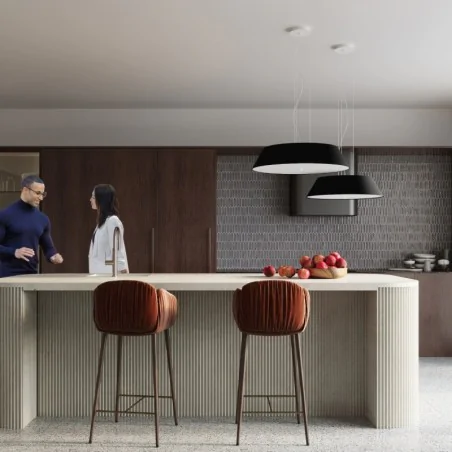 Plafony - plafon vega 60 czarny  duża plafoniera sufitowa sollux sl.0768 