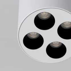Oswietlenie-sufitowe - plafon zoe  tuba sufitowa ledowa 9w lampa natynkowa biała sollux sl.1209 