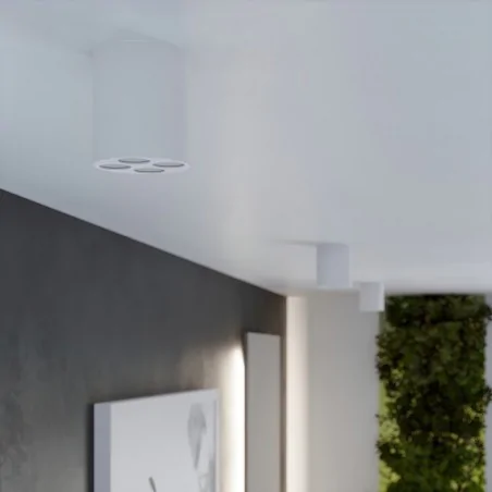 Oswietlenie-sufitowe - plafon zoe  tuba sufitowa ledowa 9w lampa natynkowa biała sollux sl.1209 