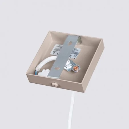 Lampy-sufitowe - lampa wisząca karbowana tuba sufitowa karbon 1 taupe sollux sl.1759 