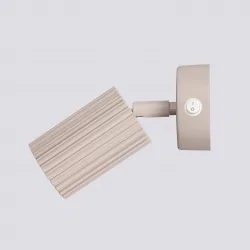 Kinkiety-do-salonu - kinkiet  ścienny karbon taupe lampa tuba na ścianę z włącznikiem sollux sl.1762 