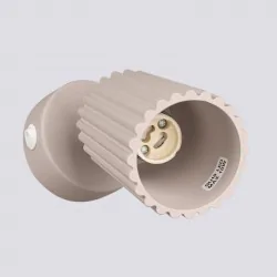 Kinkiety-do-salonu - kinkiet  ścienny karbon taupe lampa tuba na ścianę z włącznikiem sollux sl.1762 