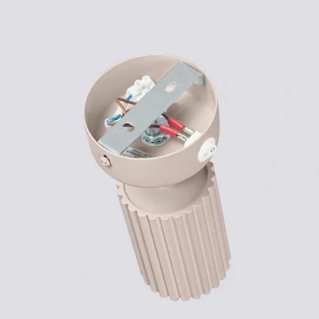 Kinkiety-do-salonu - kinkiet  ścienny karbon taupe lampa tuba na ścianę z włącznikiem sollux sl.1762 