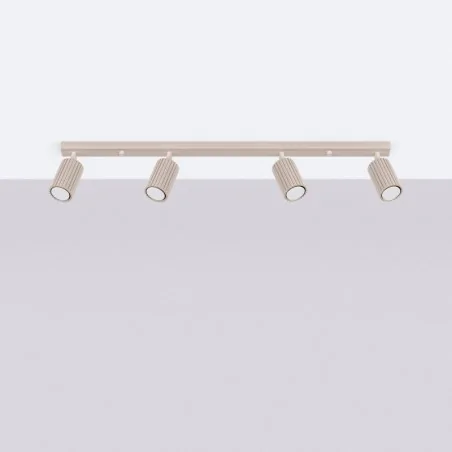 Oswietlenie-sufitowe - lampa sufitowa listwa poczwórna taupe karbon 4l sl.1765 sollux 