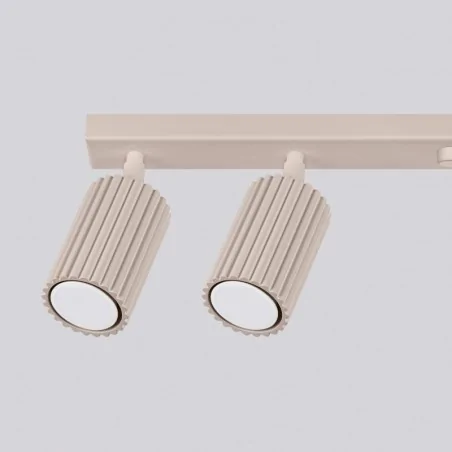 Oswietlenie-sufitowe - listwa sufitowa oświetleniowa 6 reflektorków taupe karbon 6l sl.1766 sollux 