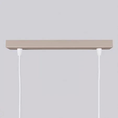 Lampy-sufitowe - lampa wisząca podwójna wiszące tuby sufitowe karbon 2 taupe sollux sl.1773 