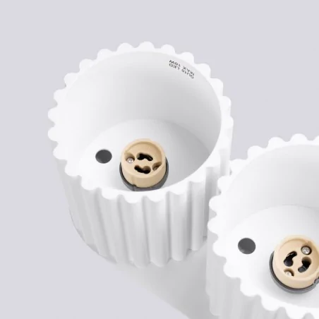 Oswietlenie-sufitowe - plafon biały lampa podwójna aura 2 listwa oświetleniowagu10 sollux sl.1780 