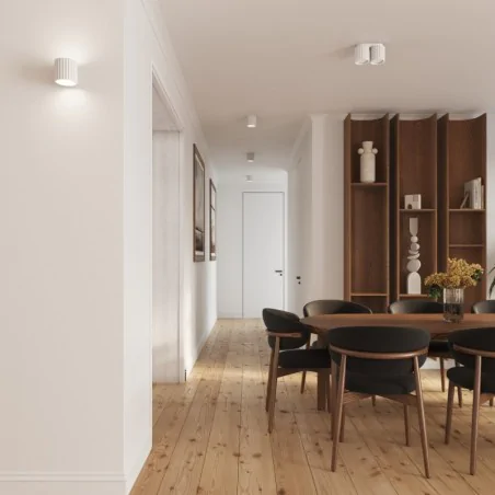 Oswietlenie-sufitowe - plafon biały lampa podwójna aura 2 listwa oświetleniowagu10 sollux sl.1780 