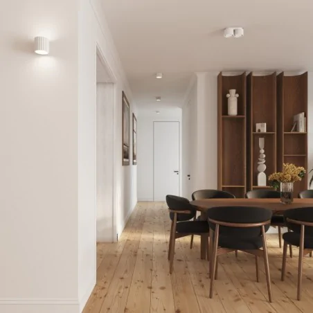 Oswietlenie-sufitowe - plafon aura 2 biały lampa podwójna suiftowa gx53 sollux sl.1783 