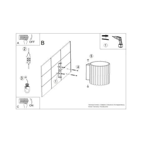 Kinkiety-do-salonu - kinkiet ścienny loftowy czarny tuba karbowana aura g9 sollux sl.1786 