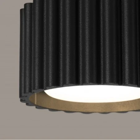 Oswietlenie-sufitowe - plafon sufitowy modny czarny tuba krótka natynkowa aura 1 gx53 sollux sl.1787 