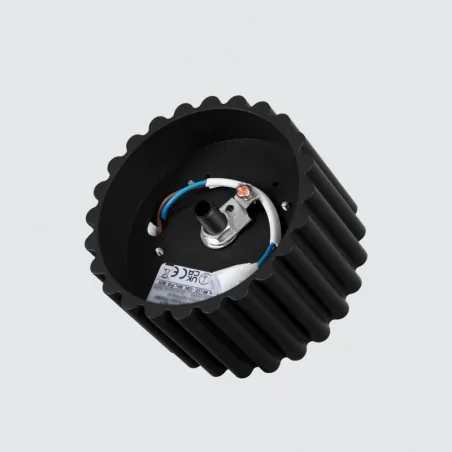 Oswietlenie-sufitowe - plafon sufitowy modny czarny tuba krótka natynkowa aura 1 gx53 sollux sl.1787 