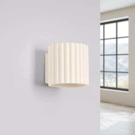 Kinkiety-do-salonu - kinkiet ścienny beżowy g9 aura sl.1791 sollux 