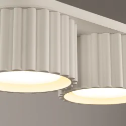 Oswietlenie-sufitowe - lampa sufitowa podwójna beżowa plafon aura sl.1793 sollux 
