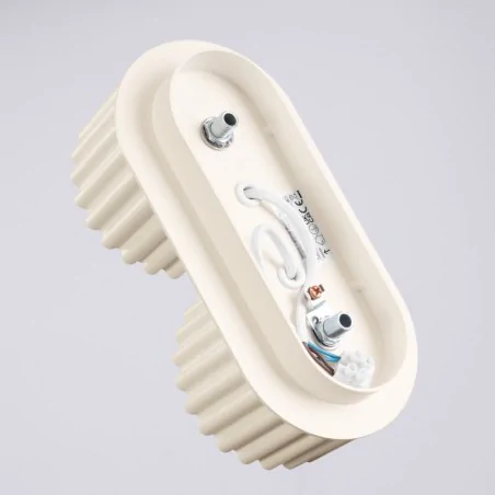 Oswietlenie-sufitowe - lampa sufitowa podwójna beżowa plafon aura sl.1793 sollux 