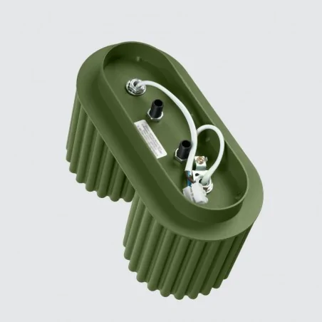 Oprawy-sufitowe - oprawa sufitowa podwójna zielony oliwkowy gu10 aura sl.1795 sollux 