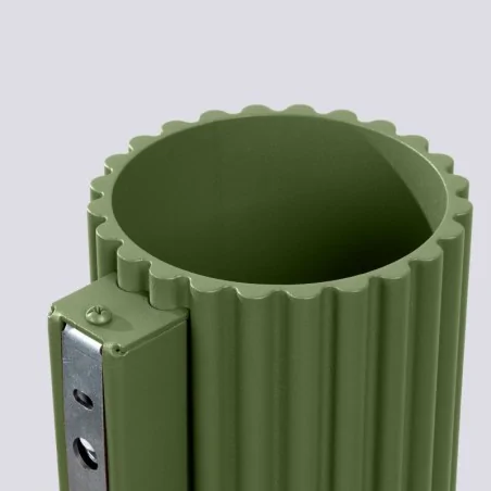 Kinkiety-do-salonu - kinkiet ścienny zielony oliwkowy na żarówkę g9 aura sl.1796 sollux 