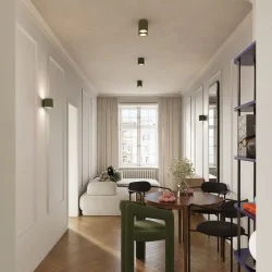 Kinkiety-do-salonu - kinkiet ścienny zielony oliwkowy na żarówkę g9 aura sl.1796 sollux 