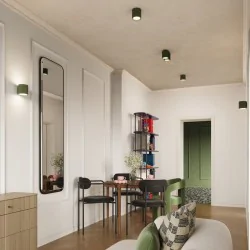 Kinkiety-do-salonu - kinkiet ścienny zielony oliwkowy na żarówkę g9 aura sl.1796 sollux 