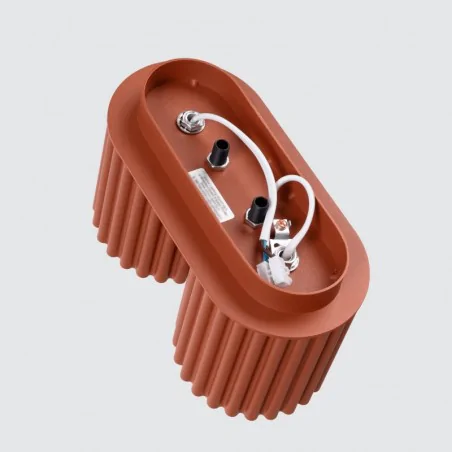 Oswietlenie-sufitowe - plafon sufitowy lampa podwójna aura 2 ochra czerwona gu10 sollux sl.1800 