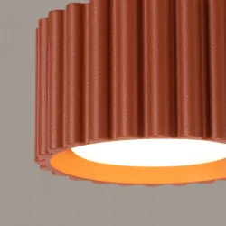 Oswietlenie-sufitowe - plafon aura 1 tuba krótka natynkowa sufitowa ochra czerwona gx53 sollux sl.1802 