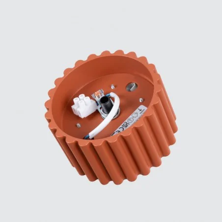 Oswietlenie-sufitowe - plafon aura 1 tuba krótka natynkowa sufitowa ochra czerwona gx53 sollux sl.1802 