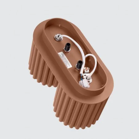 Oswietlenie-sufitowe - plafon aura 2 mocca spot sufitowy lampa podwójna gu10 sollux sl.1805 