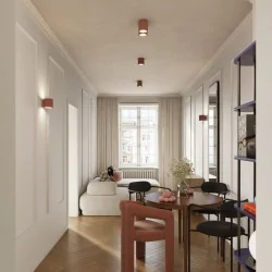 Oswietlenie-sufitowe - plafon aura 2 mocca spot sufitowy lampa podwójna gu10 sollux sl.1805 
