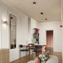 Oswietlenie-sufitowe - plafon aura 2 mocca spot sufitowy lampa podwójna gu10 sollux sl.1805 
