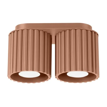 Oswietlenie-sufitowe - plafon aura 2 mocca spot sufitowy lampa podwójna gu10 sollux sl.1805 