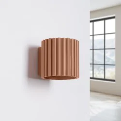 Kinkiet ścienny Tuba lampa na ścianę AURA mocca G9 Sollux SL.1806