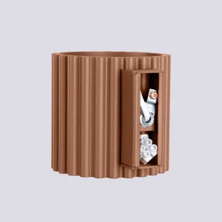 Kinkiety-do-salonu - kinkiet ścienny tuba lampa na ścianę aura mocca g9 sollux sl.1806 