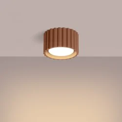 Oswietlenie-sufitowe - plafon aura 1 mocca oczko sufitowe natynkowe gx53 sollux sl.1807 